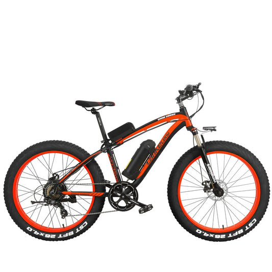 26 Inch Electric Mountain Bike Men's Cruiser 4.0 Fat Tire 1000W Strong Power 48V Lithium-Ion Battery