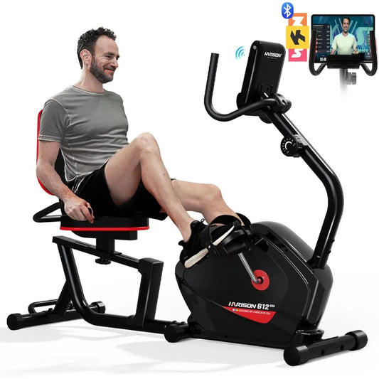 Magnetic Recumbent Exercise Bike with Arm Exerciser