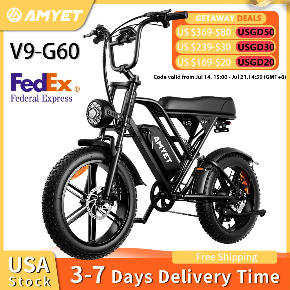 Adults Electric Bike 1000W Motor Bicycle 48V 20AH 20 Inch Tire