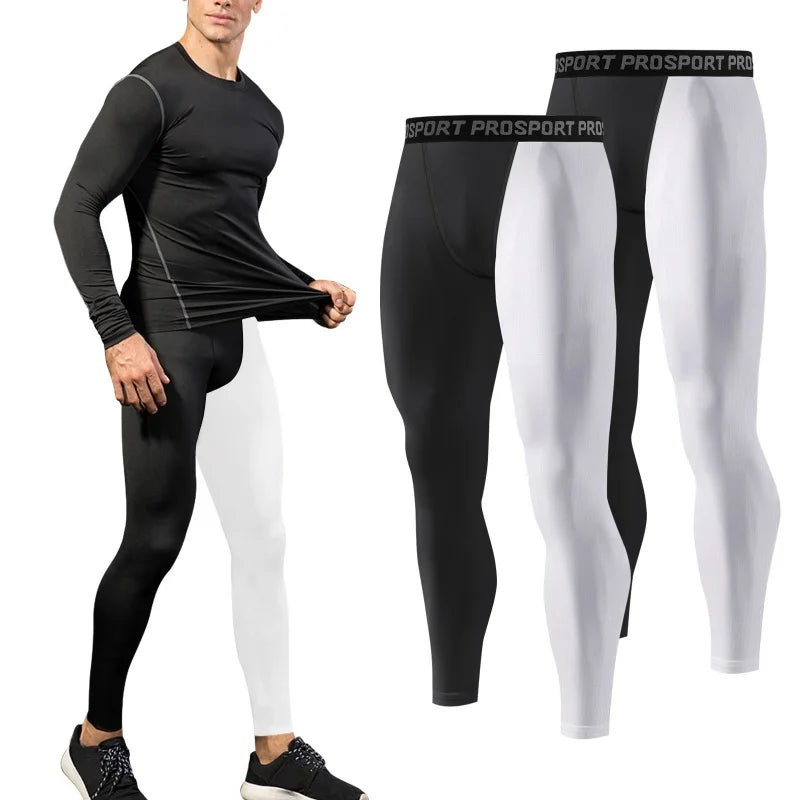 Mens Fitness Running Athletics Tight Leggings Joggings