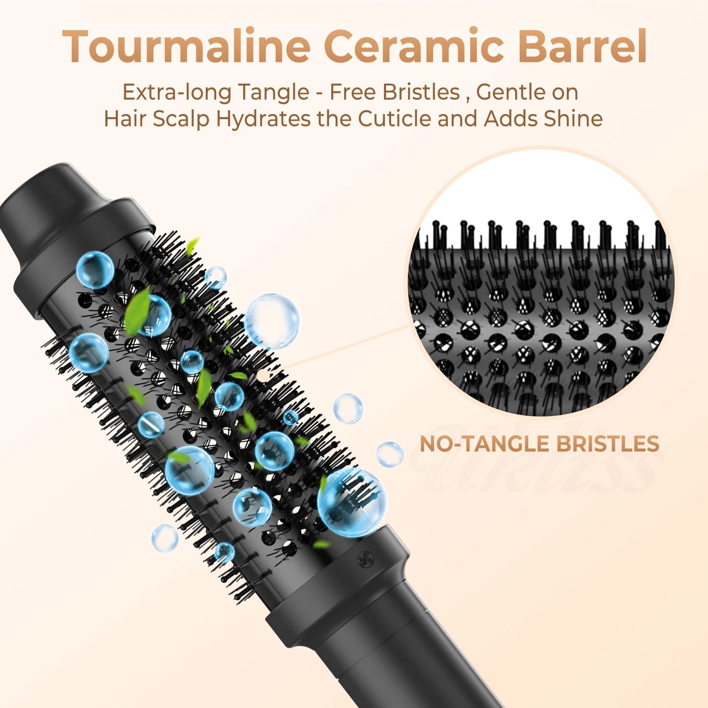 1 Inch Ceramic Tourmaline Ionic Hair Curler Hot Brush