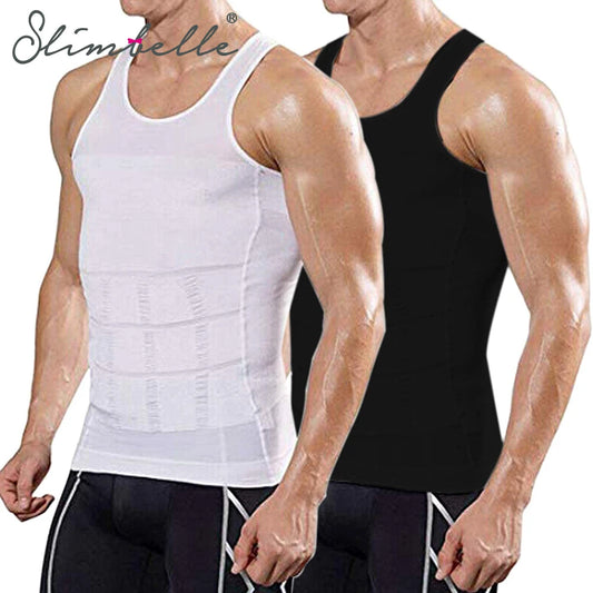 Mens  Body Shaper Vest Shirt Abs Compression