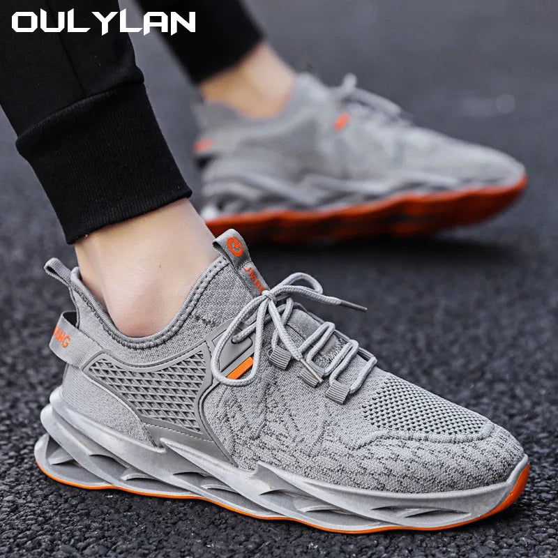 Breathable Men Running Lightweight Sneakers Anti-slip