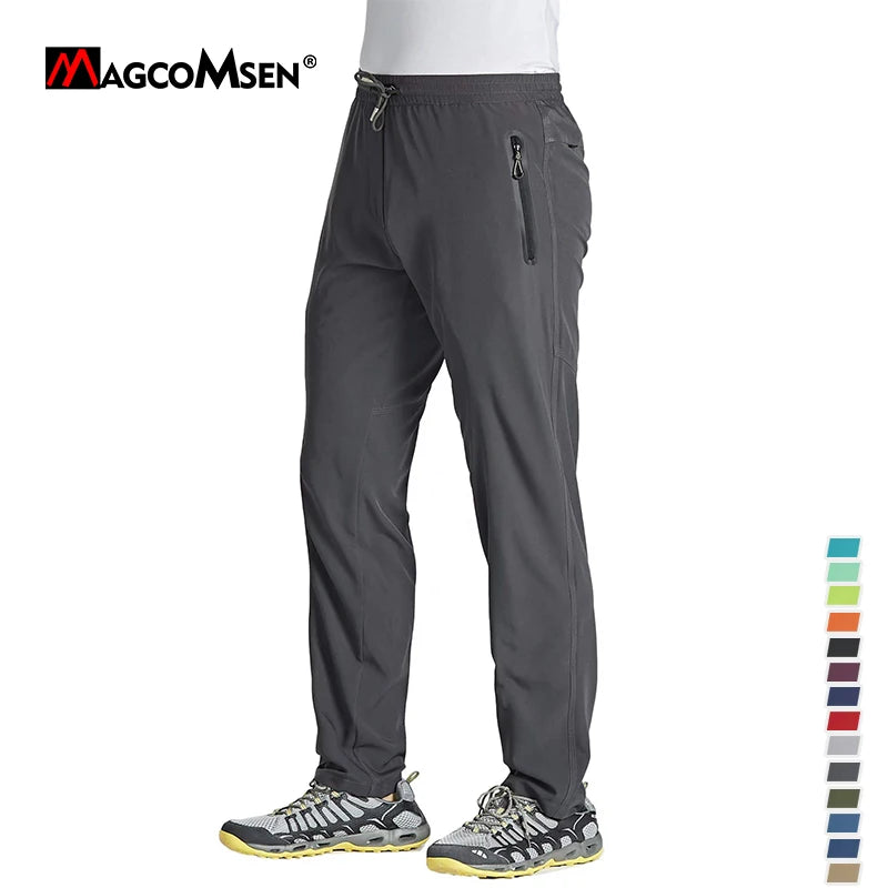 MAGCOMSEN Quick Dry Men's Sweatpants with Zip Pocket