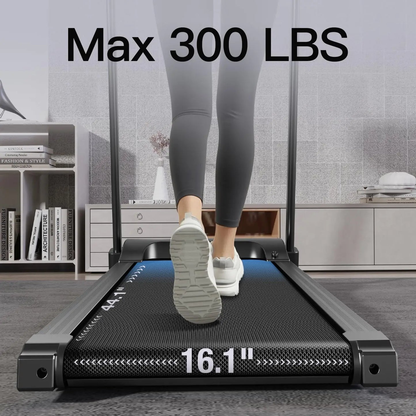 Folding Incline Treadmill with Pulse Sensors