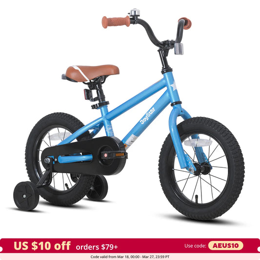 BMX Style Kid's Bicycles with Training Wheels for Boys Girls Ages 2-9 Years Old,