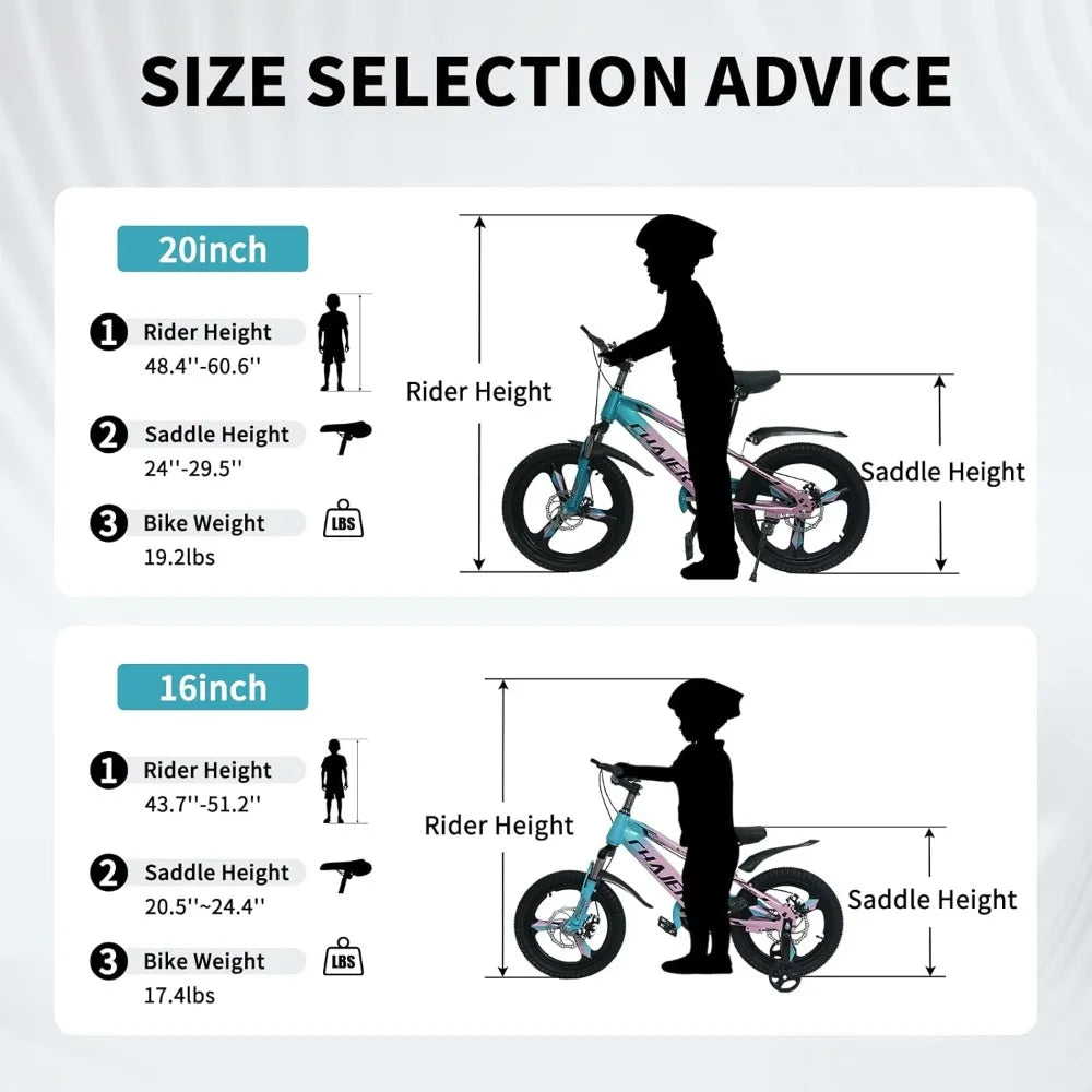 20 Inch Bicycle for 7-14 Years Old Boys Girls