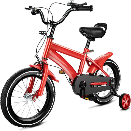 Boys Girls 14 Inch Kid's Bikes with Training Wheels