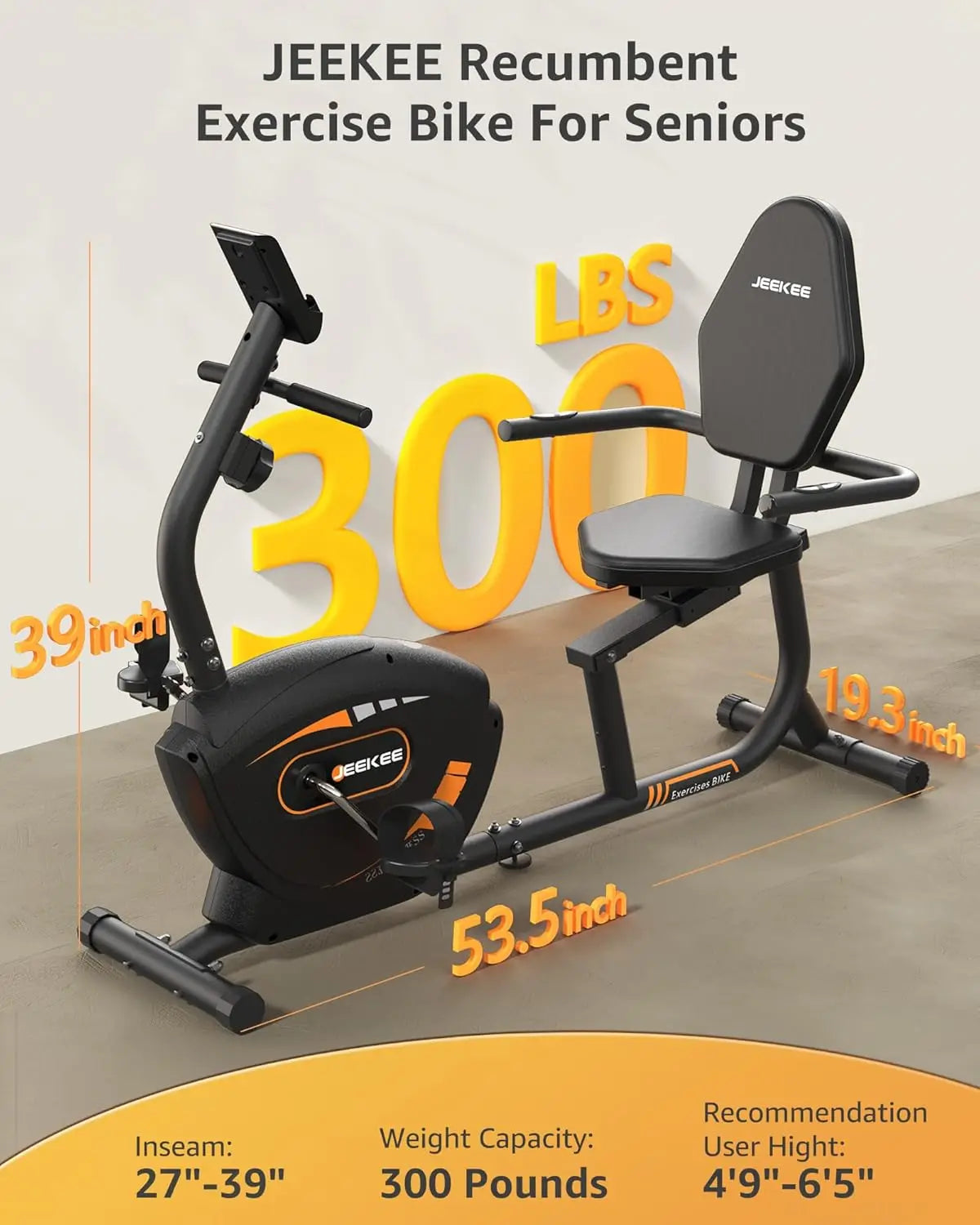 Recumbent Exercise Bike for Adults Seniors