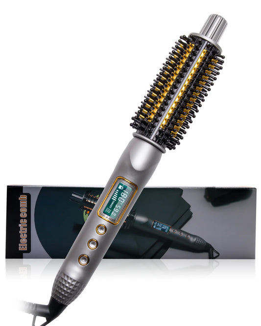 Heated Hair Curling Ceramic Tourmaline Ionic Volumizing Brush