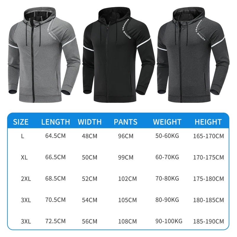 Mens Casual  Running Jacket And Pants Set