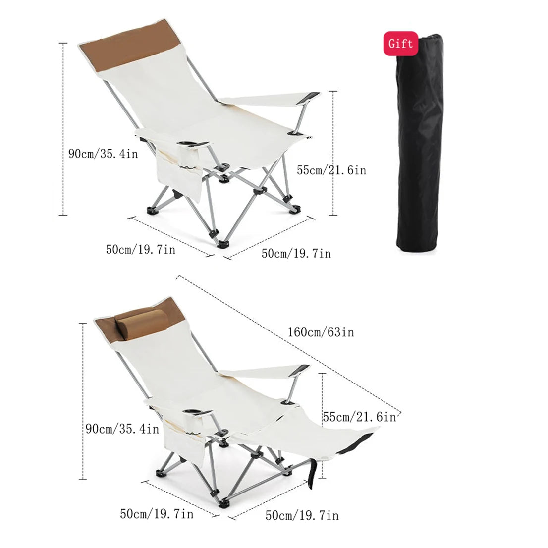 Niceway Foldable Picnic Camping Portable Chairs