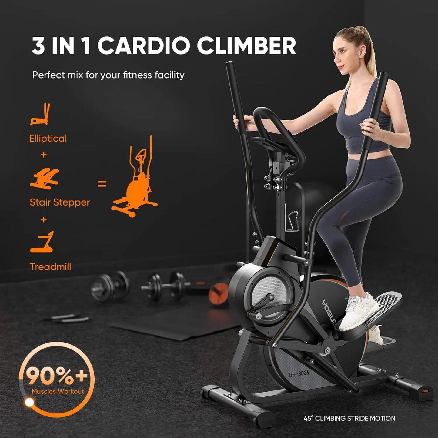 Climber Stepping Elliptical Machine