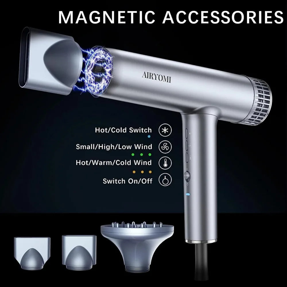 Professional Brushless Hair Blow Dryer with Diffuser