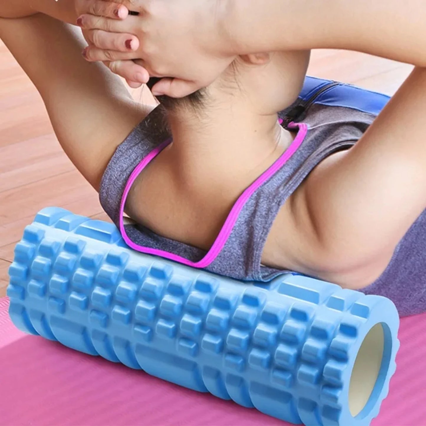 Yoga Column Gym Fitness Foam Roller Pilates