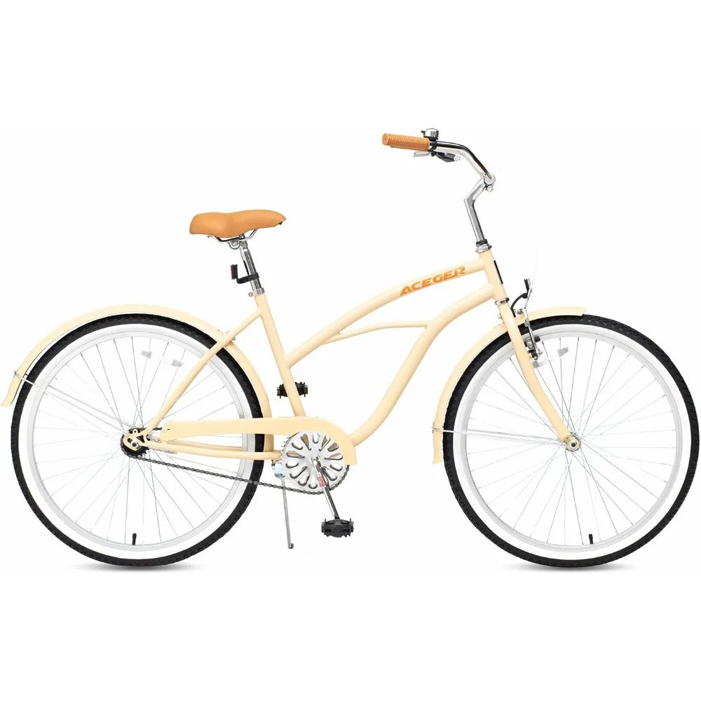 24 26 Inch Women Beach Cruiser, Single Speed and 7 Speed