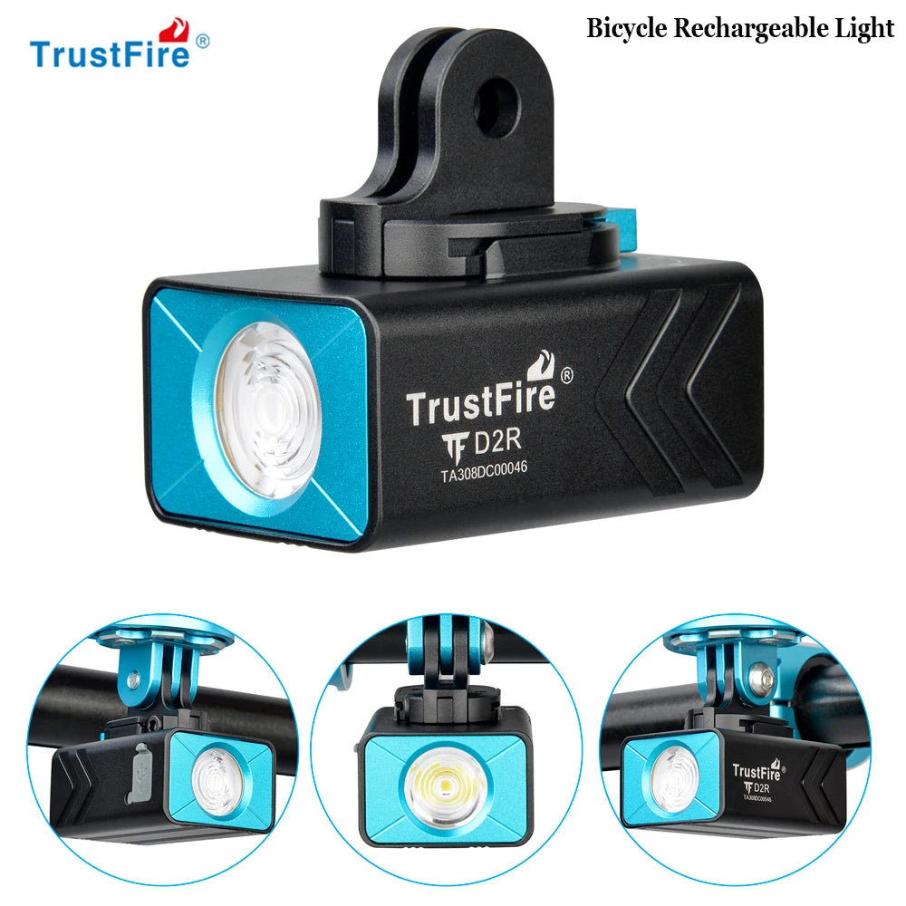 Front Light 450LM Road Bike Headlight 1600mAh Rechargeable