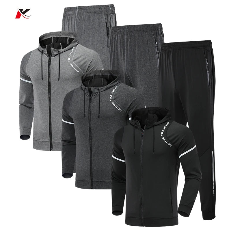 Mens Casual  Running Jacket And Pants Set