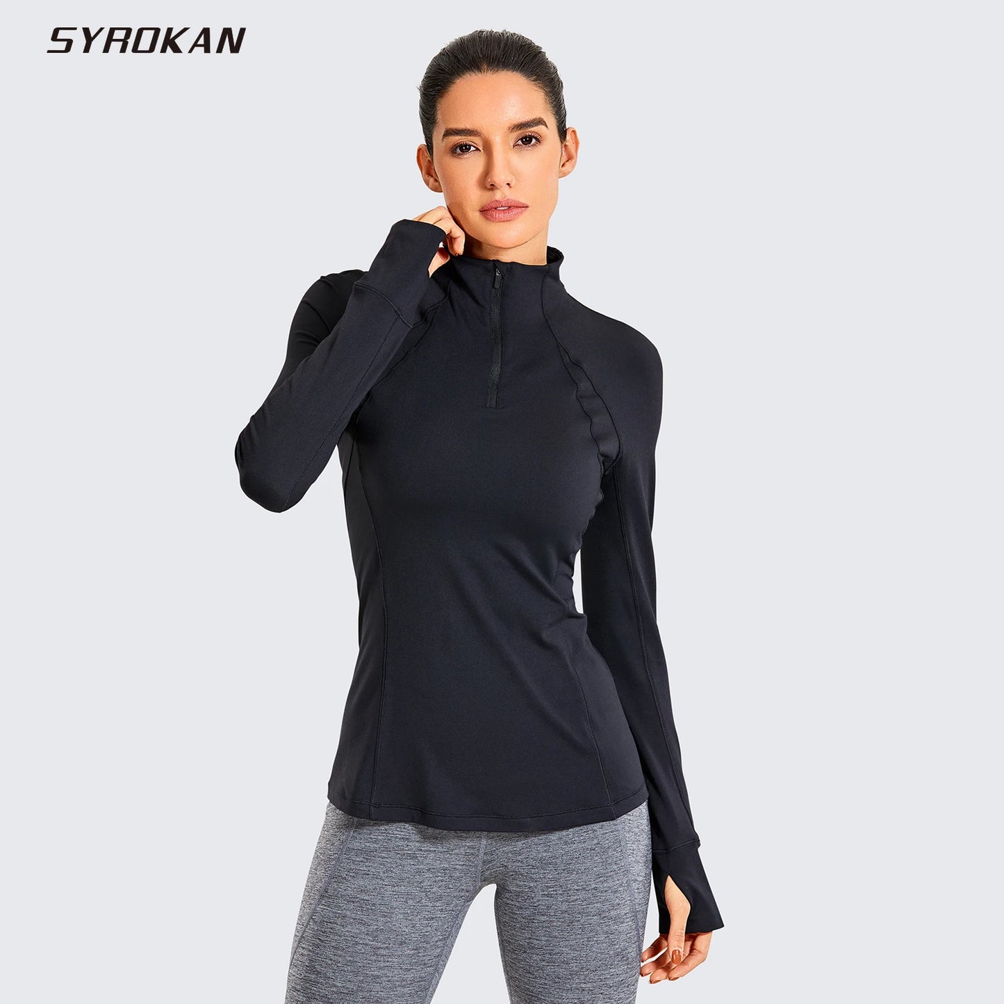 Women's Long Sleeves Quarter-Zip Pullover